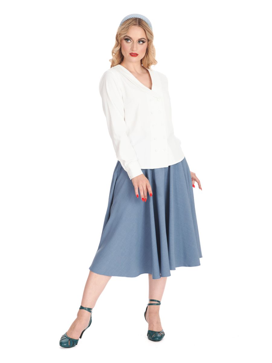 MARIA BLOUSE White