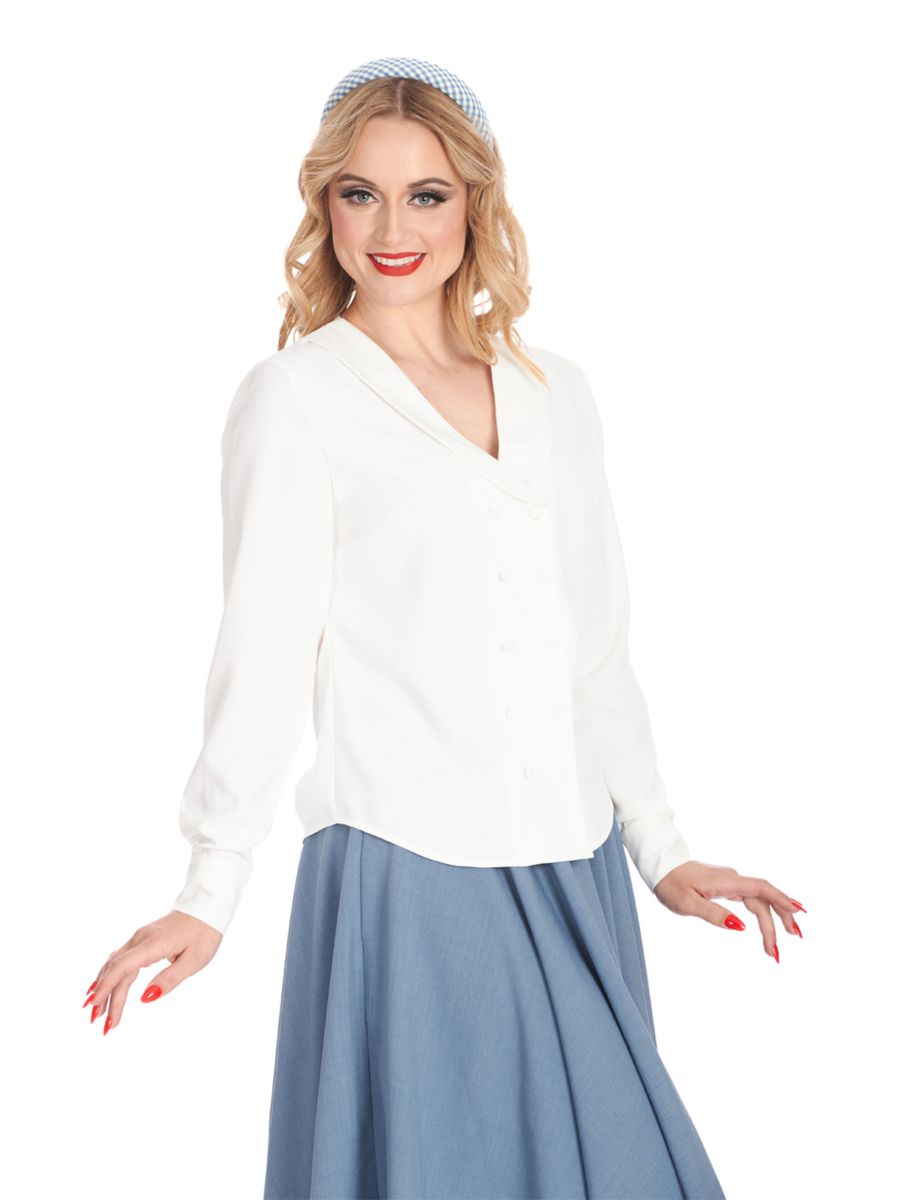 MARIA BLOUSE White