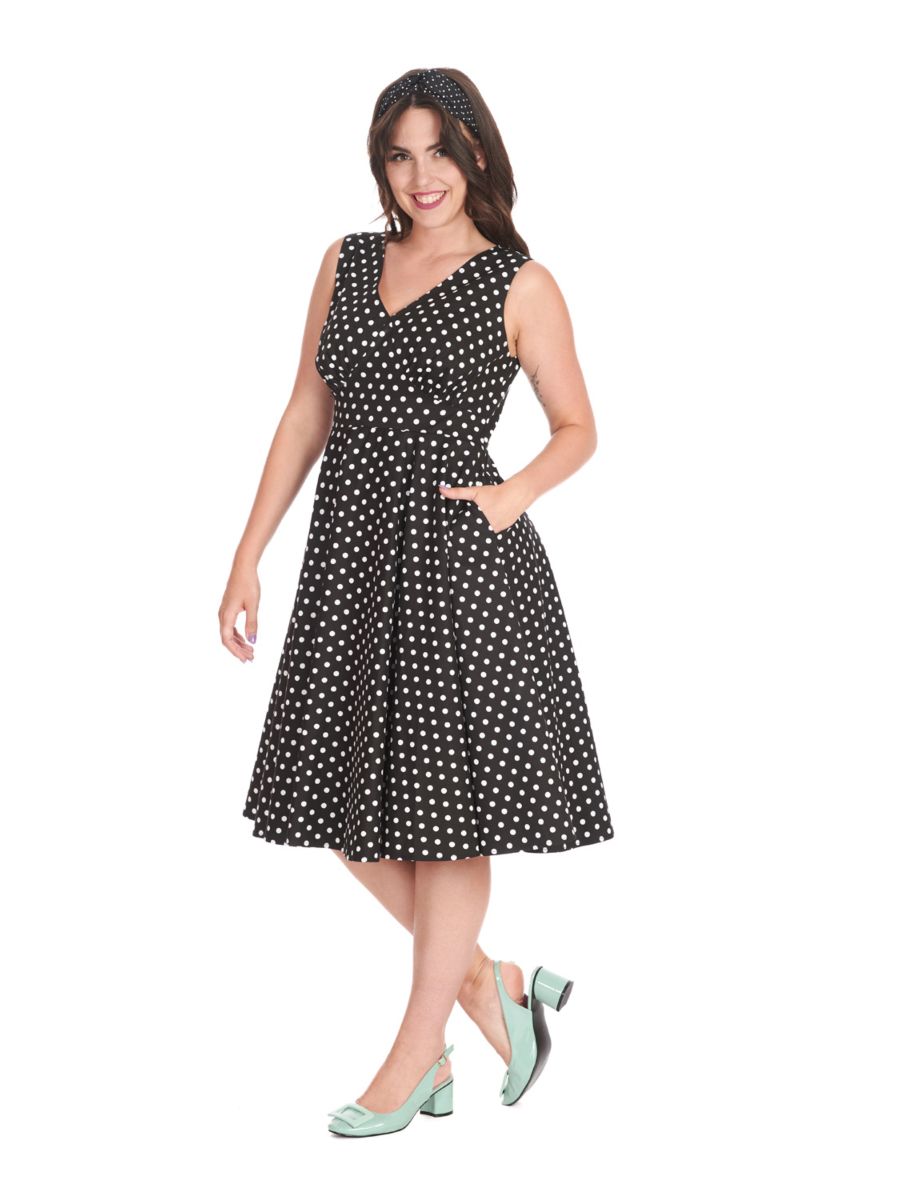 SUMMER OF SPOTS DRESS Black
