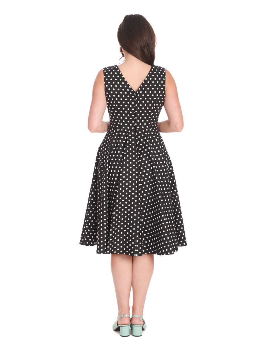 SUMMER OF SPOTS DRESS Black