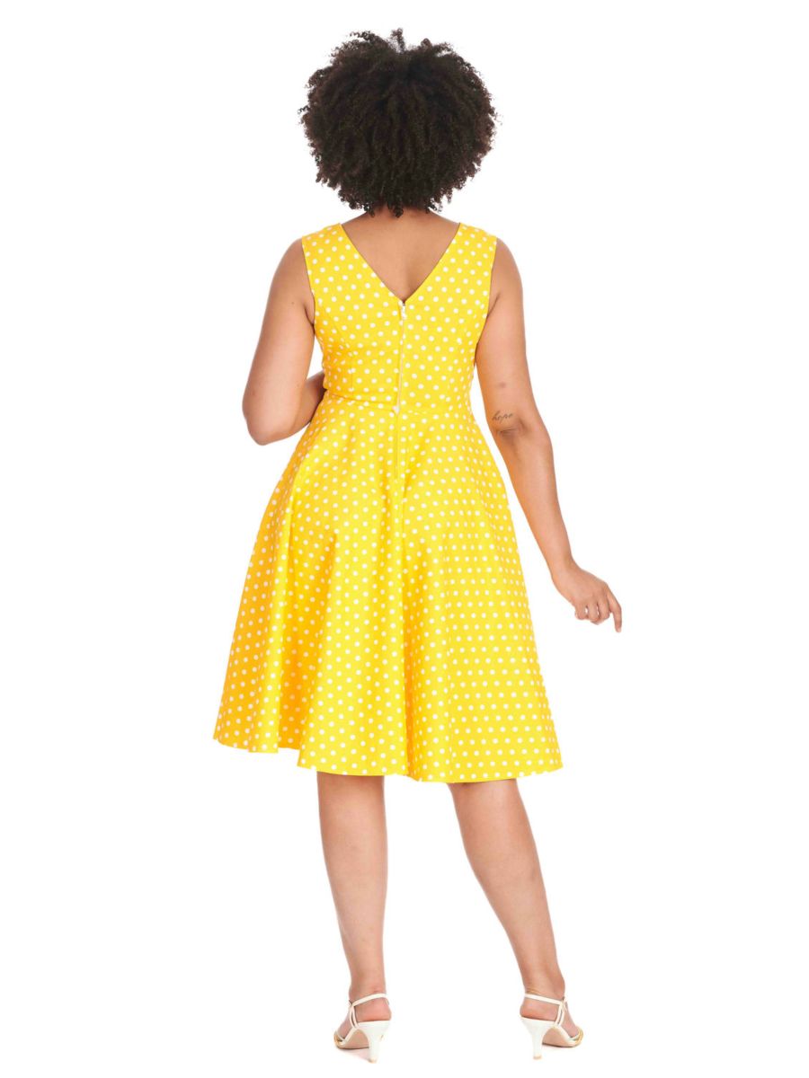 SUMMER OF SPOTS DRESS Yellow
