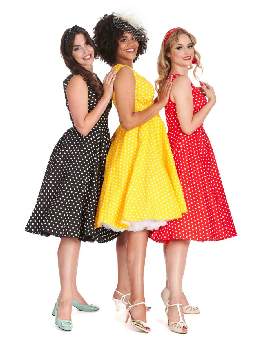 SUMMER OF SPOTS DRESS Red