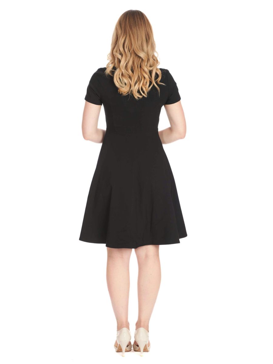 WONDER FIT & FLARE DRESS Black