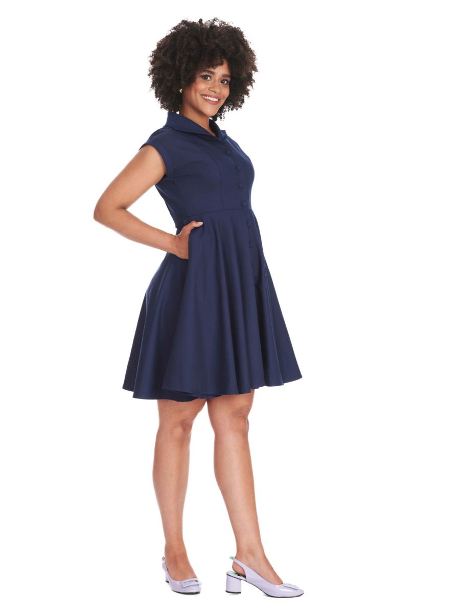 DOLL SWING DRESS Navy