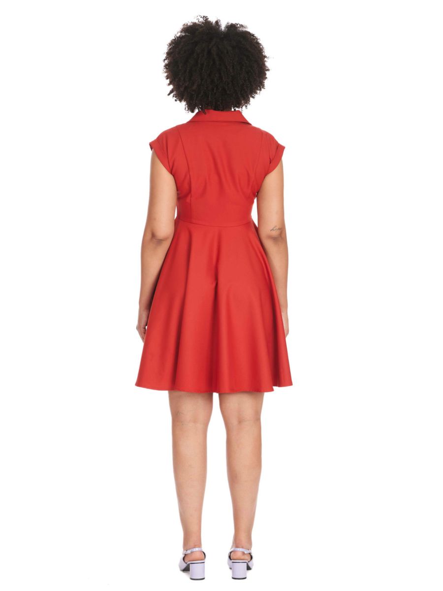 DOLL SWING DRESS Red
