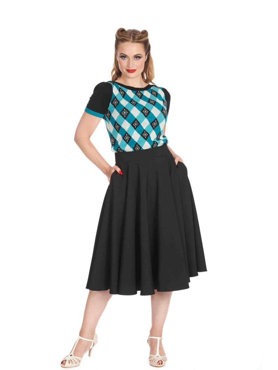 DARTS & CHECKS JUMPER Teal