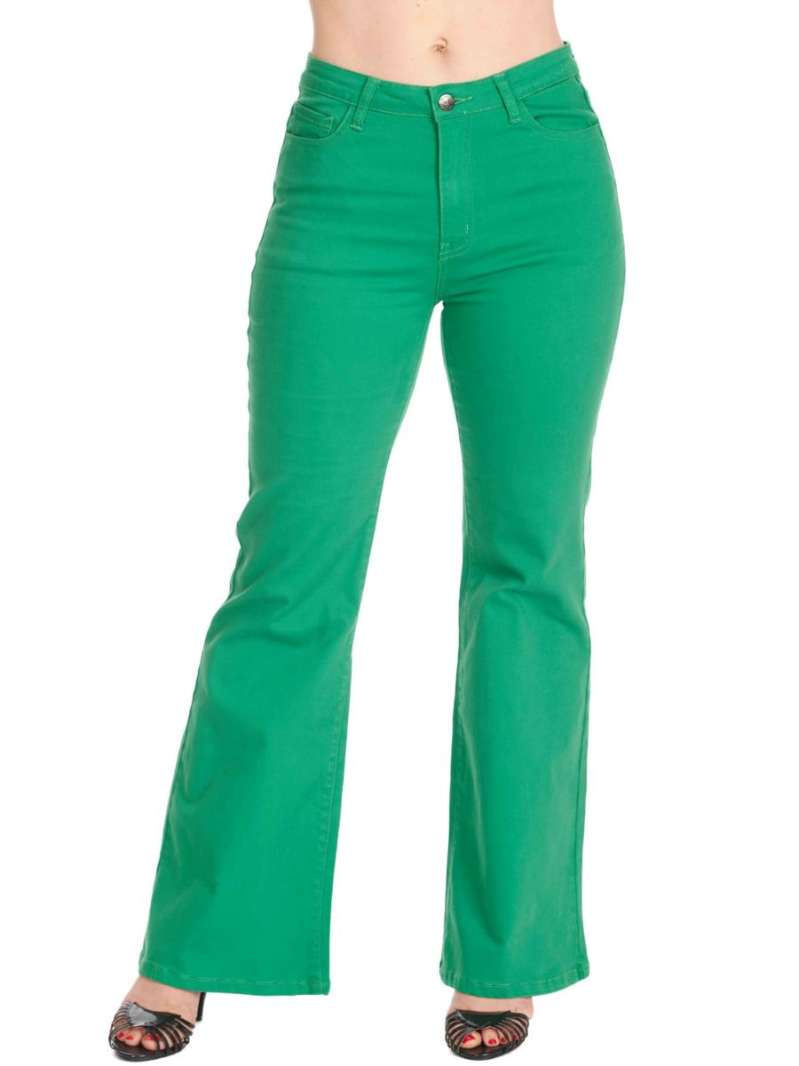 LOVE FLARE TROUSER Green