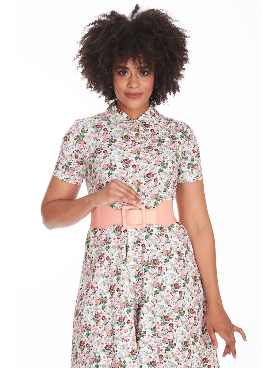 LAST DAY OUT SQUARE BUCKLE BELT Pink