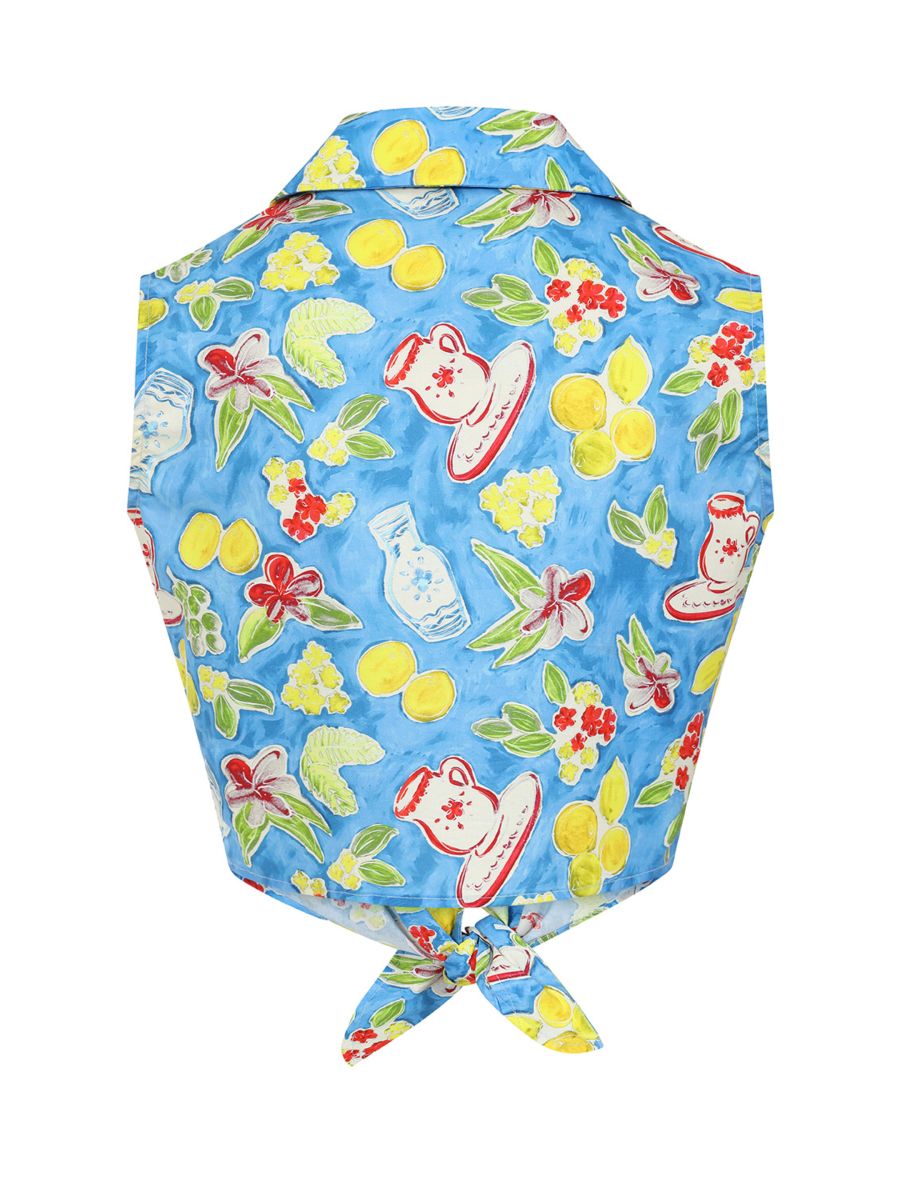 LEMON IN MY TEA BLOUSE Blue