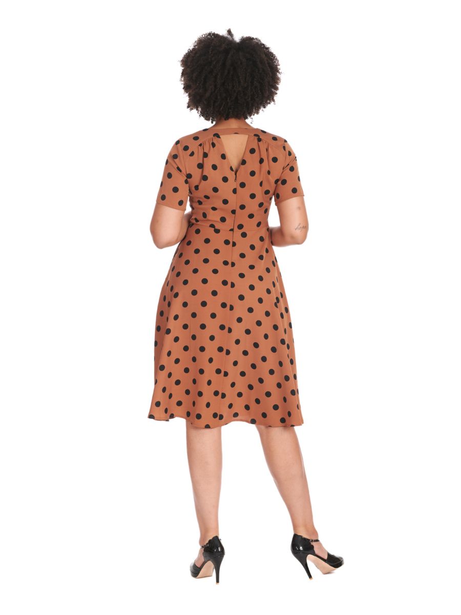 SPOT SET SAIL SWING DRESS Brown