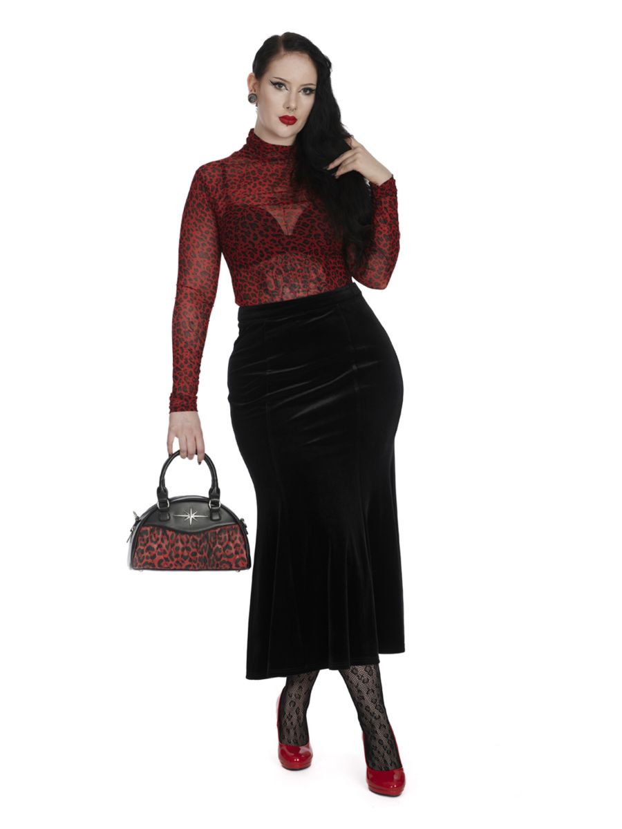 1950's Banned Retro Animal Appeal Top-Red