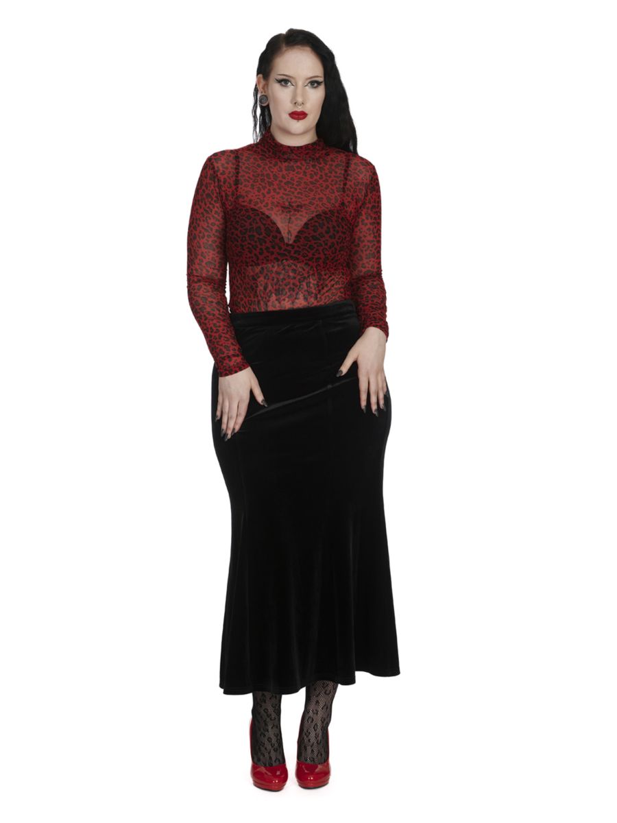 1950's Banned Retro Animal Appeal Top-Red