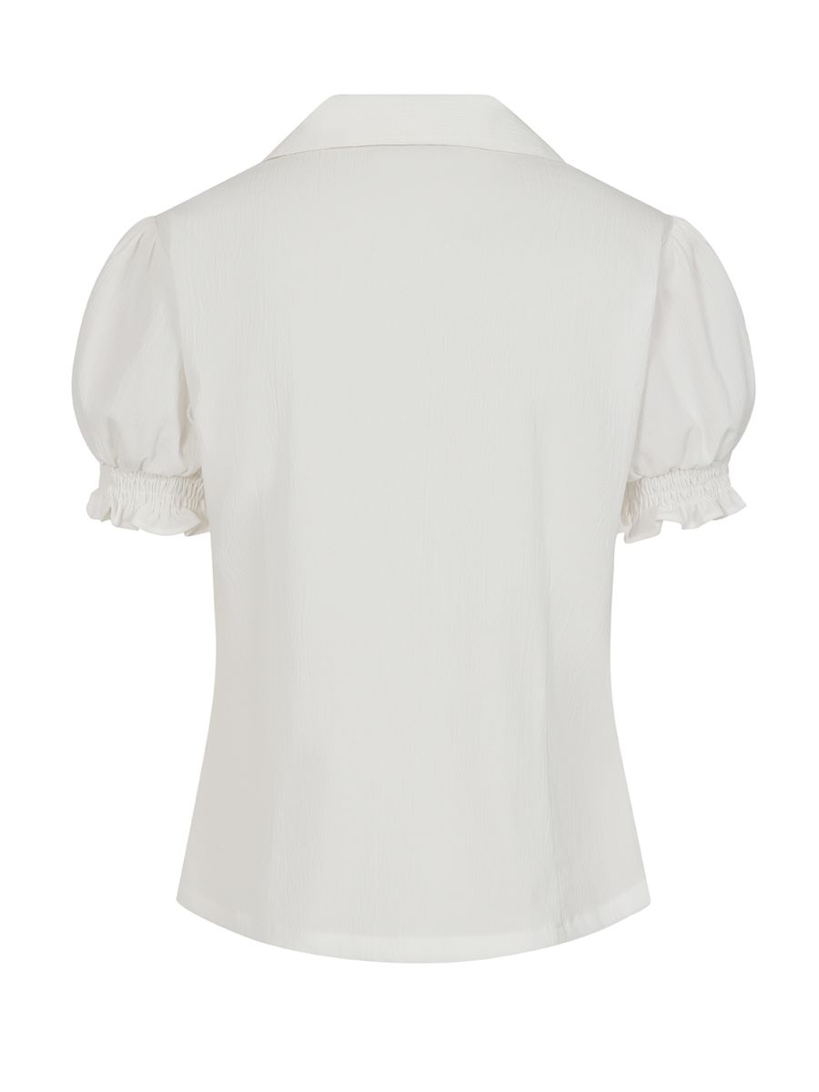 SALLY CHERRY BLOUSE White