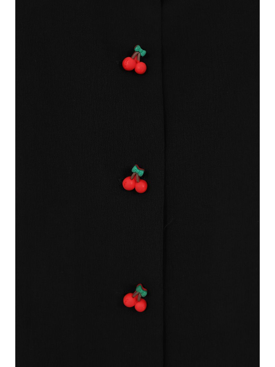 SALLY CHERRY BLOUSE Black
