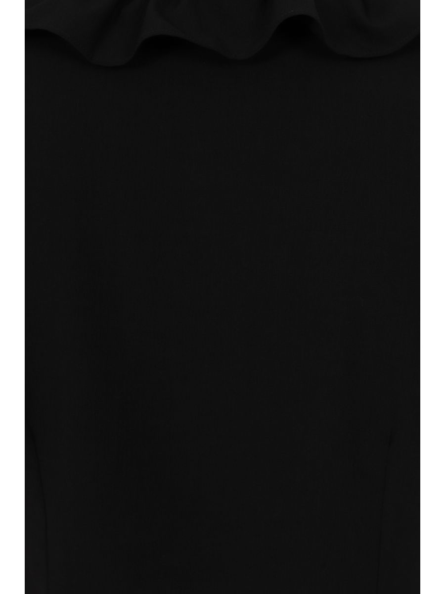 FRAN FRILL BLOUSE Black