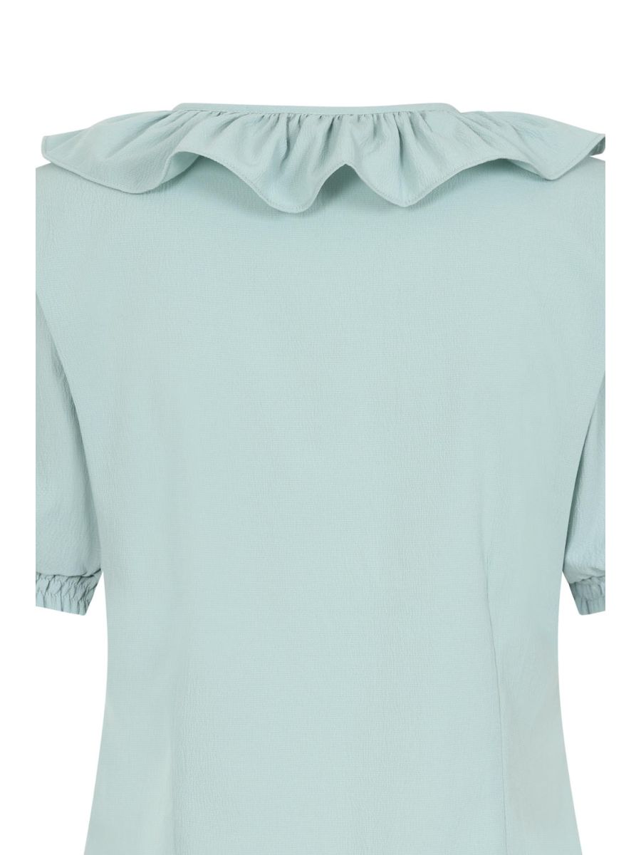 FRAN FRILL BLOUSE Blue