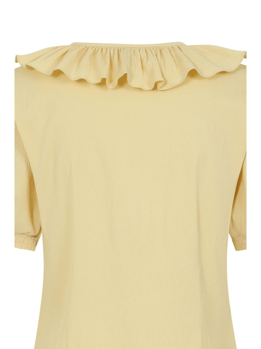 FRAN FRILL BLOUSE Peach
