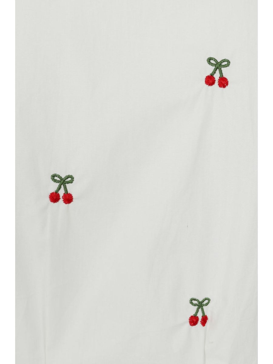 CHERRY VIBES BLOUSE White