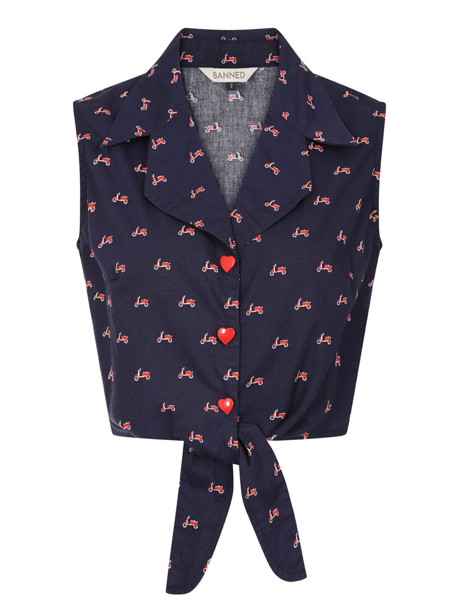 SANDY VESPA BLOUSE Navy