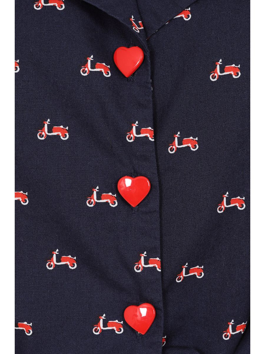 SANDY VESPA BLOUSE Navy