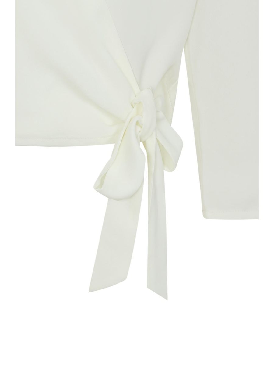 Gracie wrap blouse Ivory