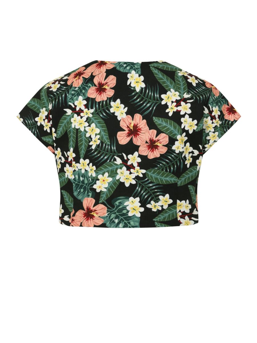 Phoebe tropical tiare bolero Green