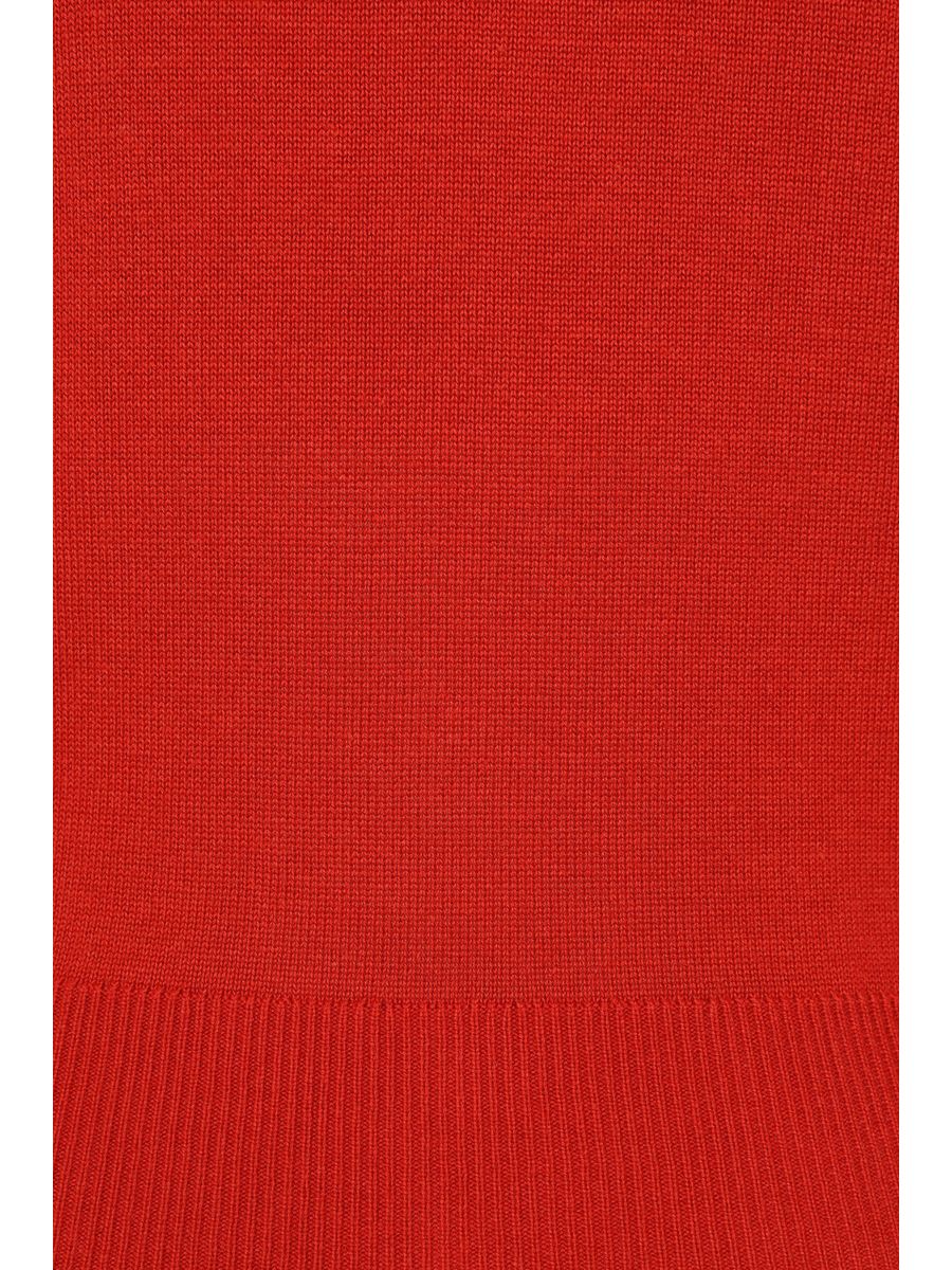THELMA SCALLOP CARDIGAN Red