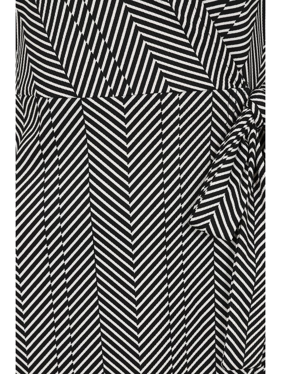 MAY CHEVRON DRESS Black