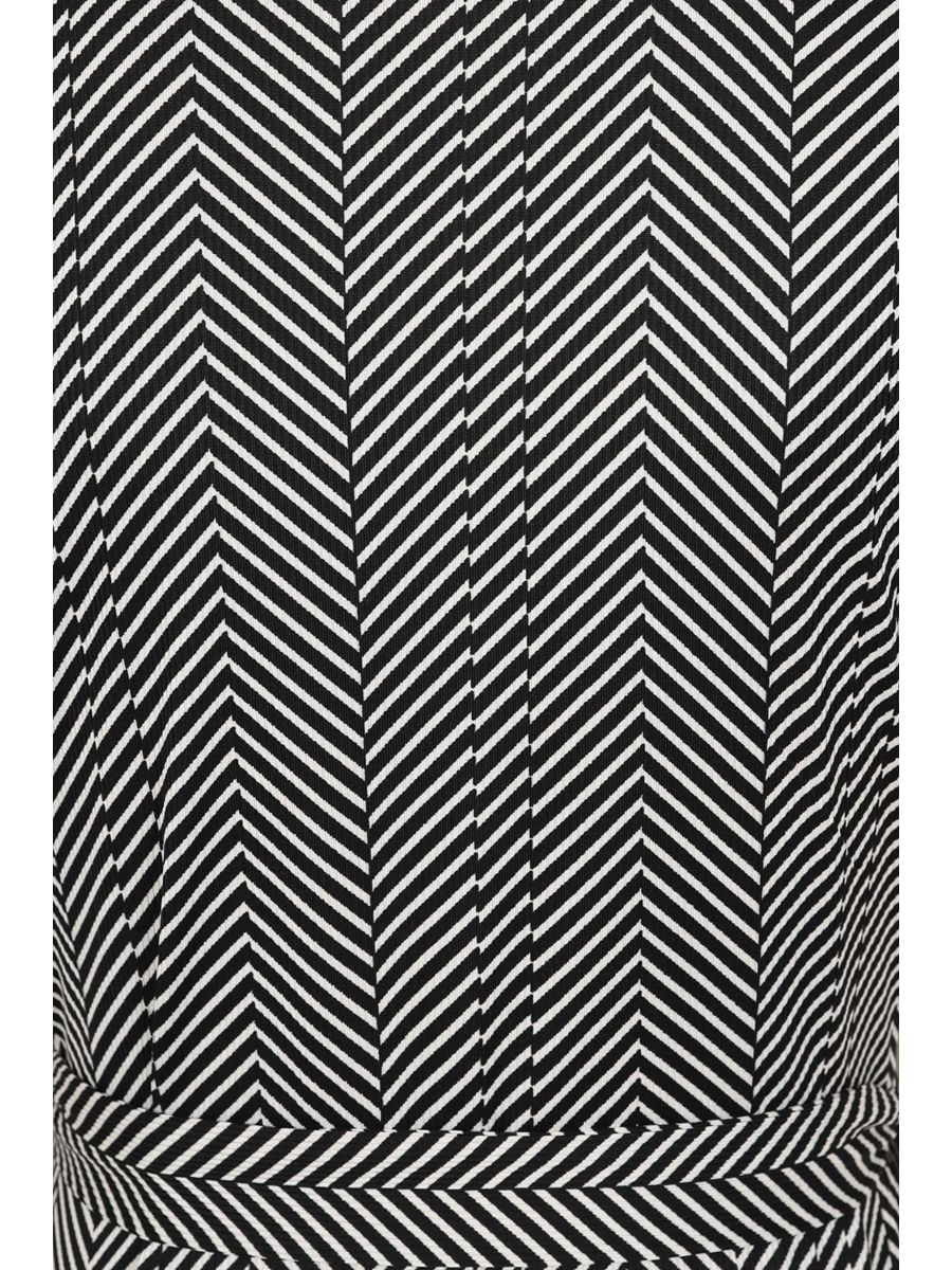 MAY CHEVRON DRESS Black