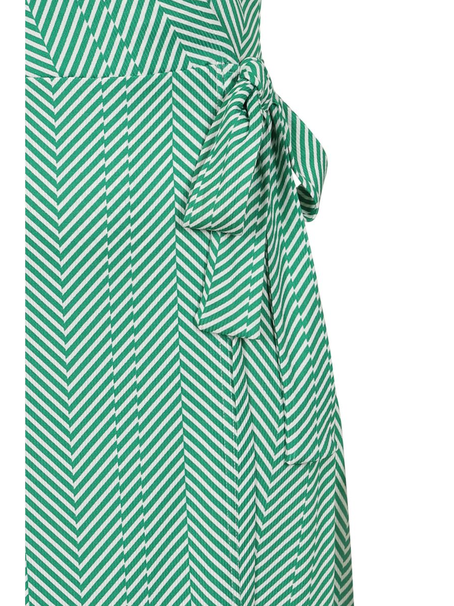 MAY CHEVRON DRESS Green