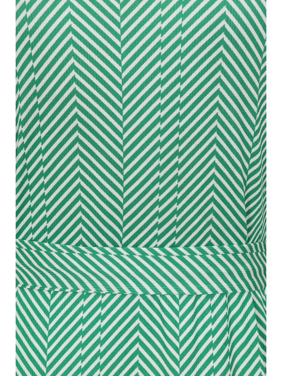MAY CHEVRON DRESS Green