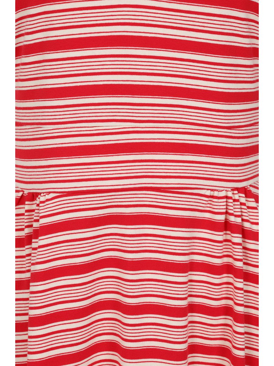 FRAYA SAILING STRIPE DRESS Red