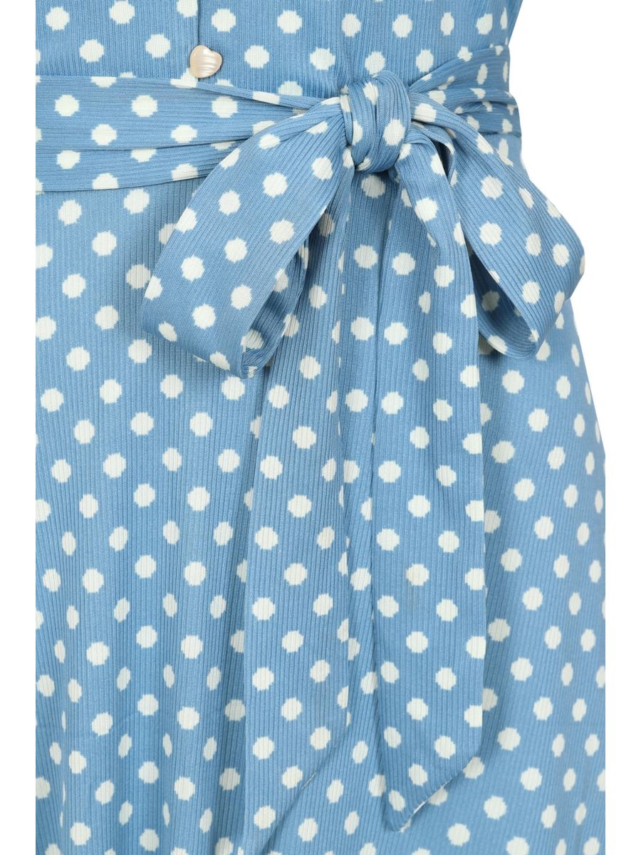 ELLEN SPOT DRESS Blue