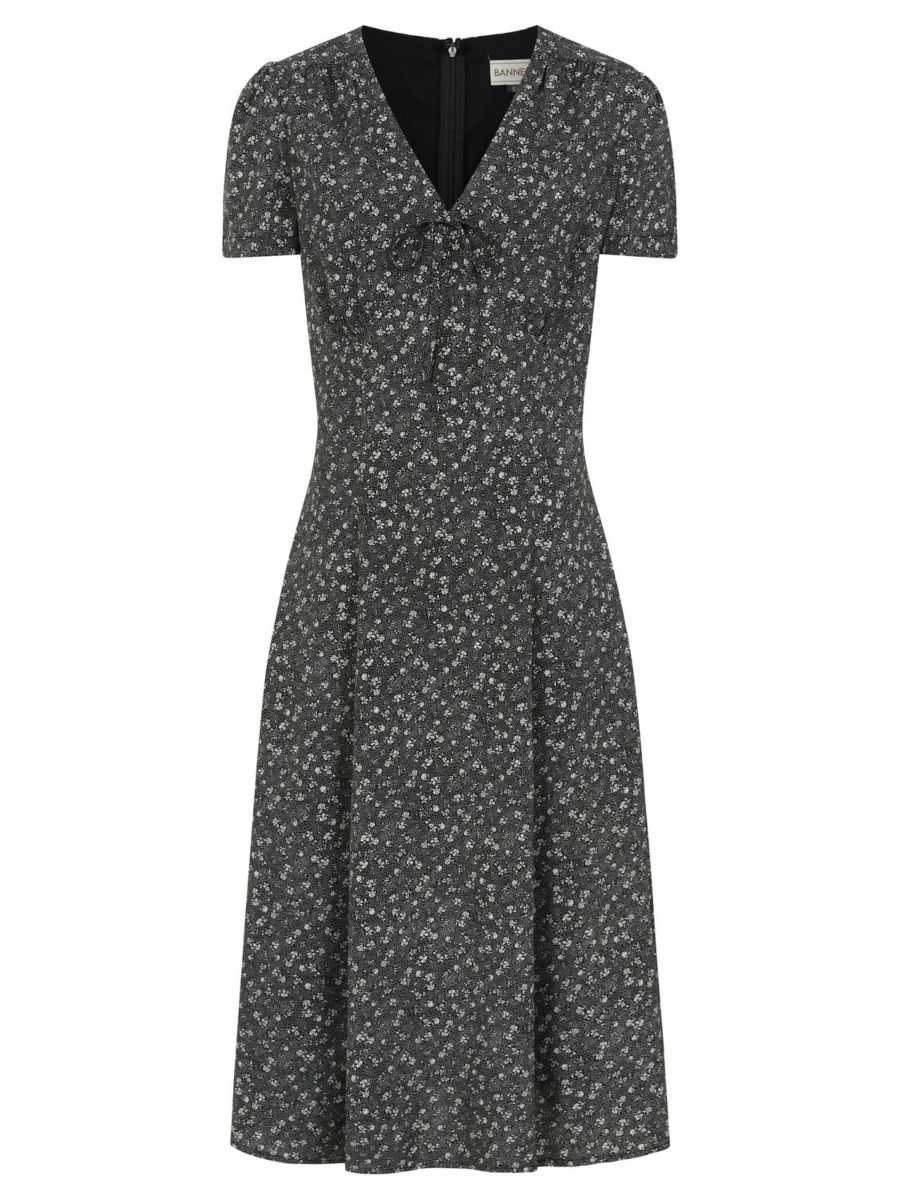 JOSEPHINE DITZY FLOWER DRESS Black