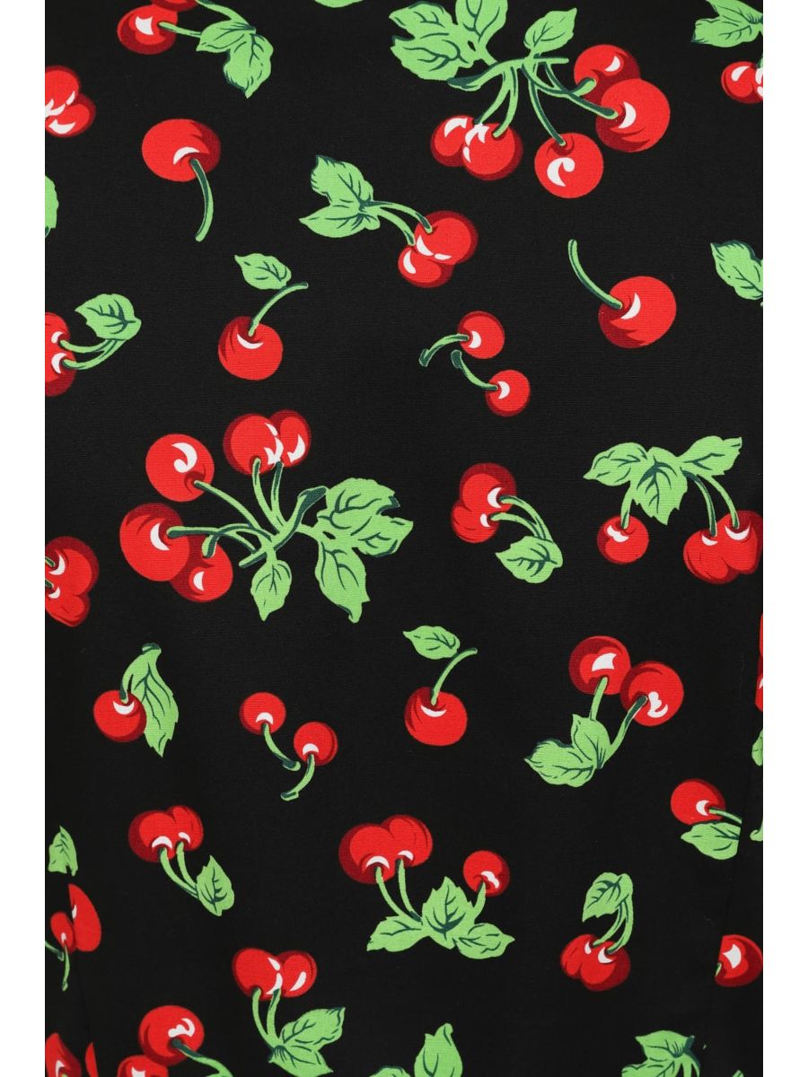DARLA CHERRIES DRESS Black