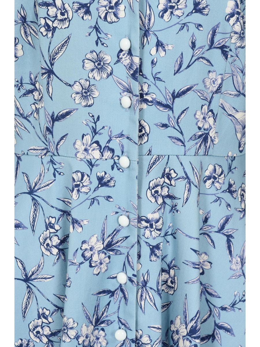 Emilia toile swing dress Light Blue