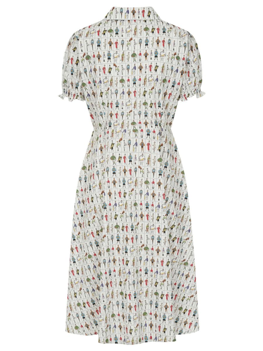  STAR RETRO SPORTS DRESS White