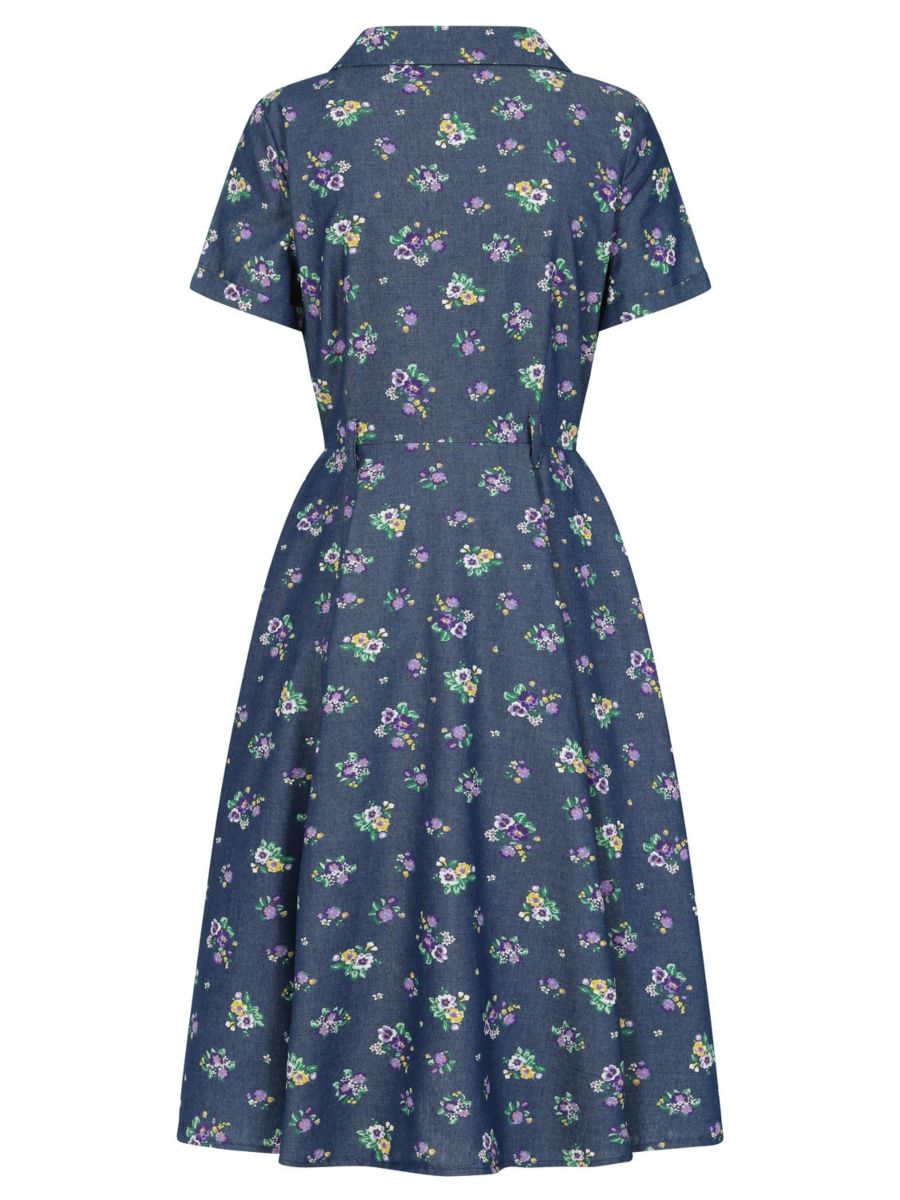 BELLA BLOOM DRESS Blue