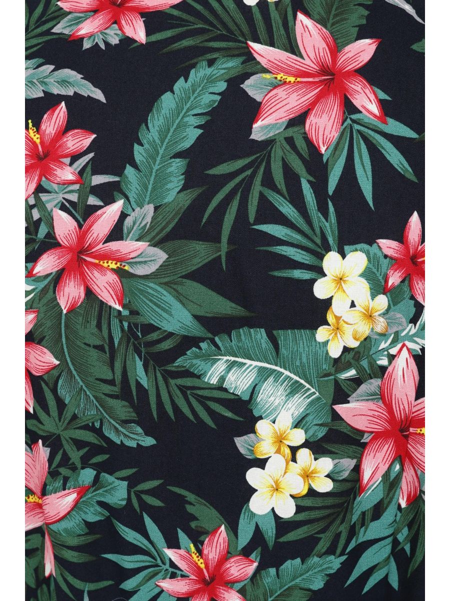 KATE TROPICAL DRESS Navy
