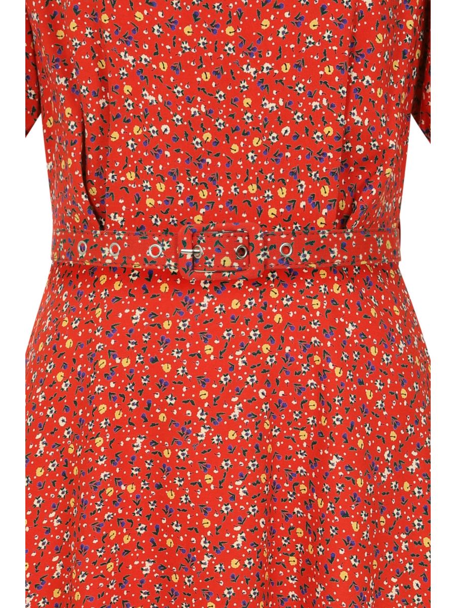 EVA BLOOM DRESS Red