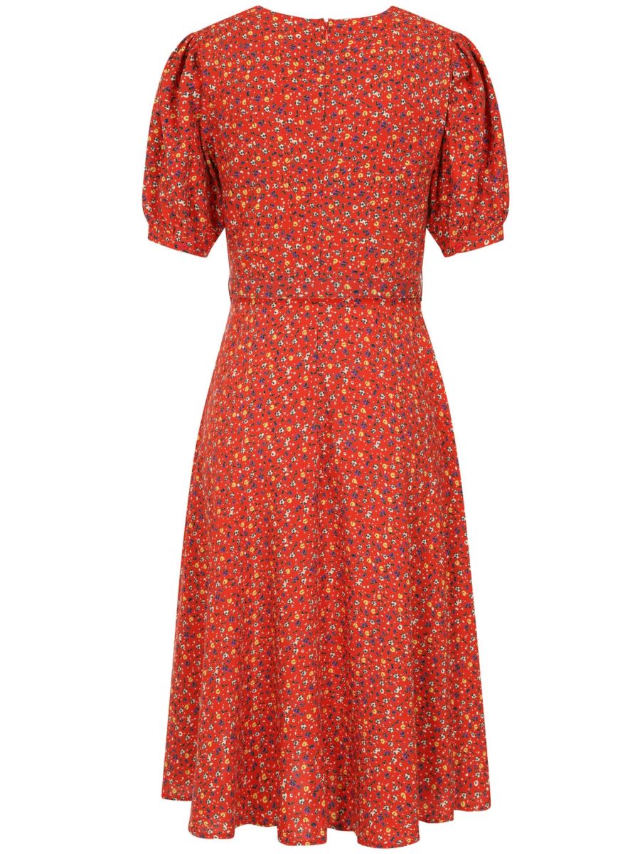 EVA BLOOM DRESS Red
