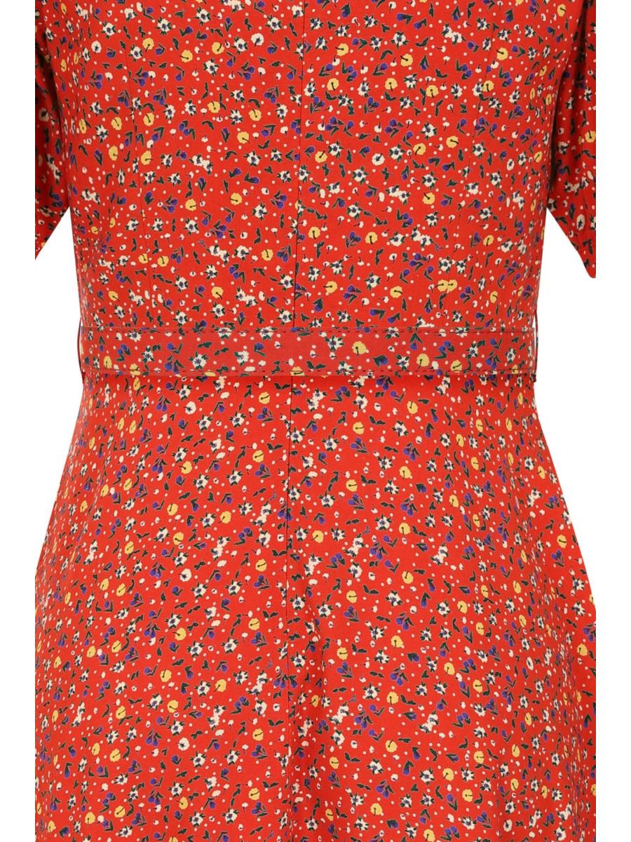 EVA BLOOM DRESS Red