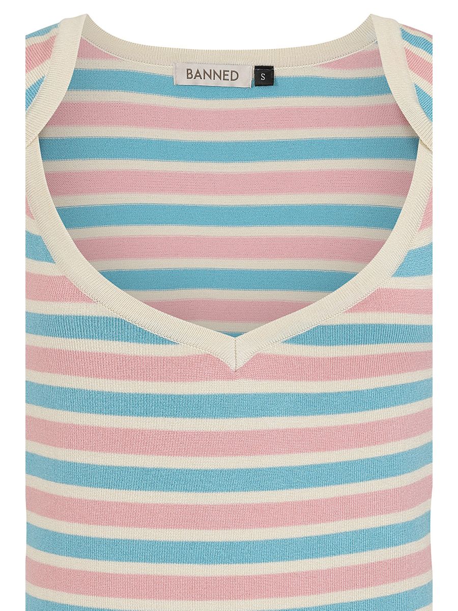 VIVIAN STRIPED JUMPER Pink/Blue