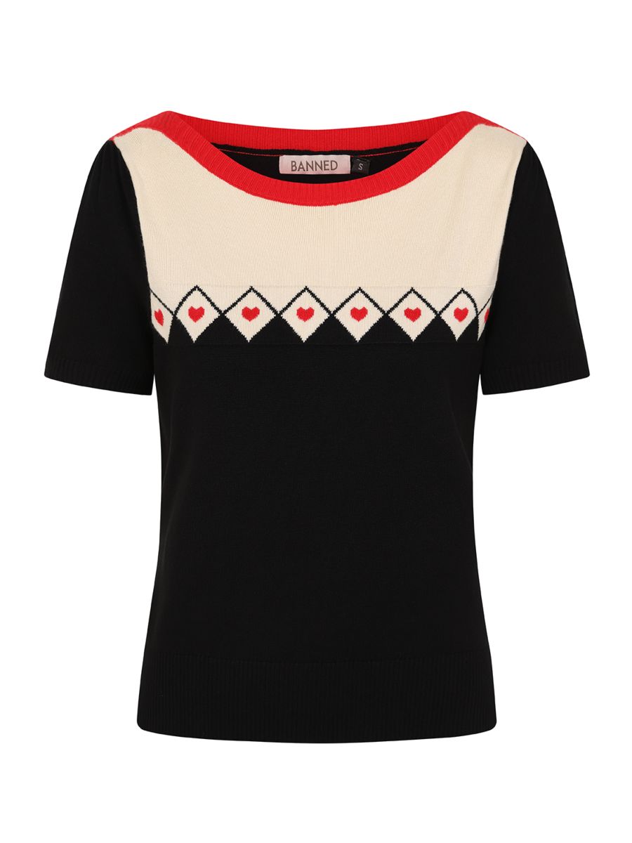 WINONA HEARTS JUMPER Black