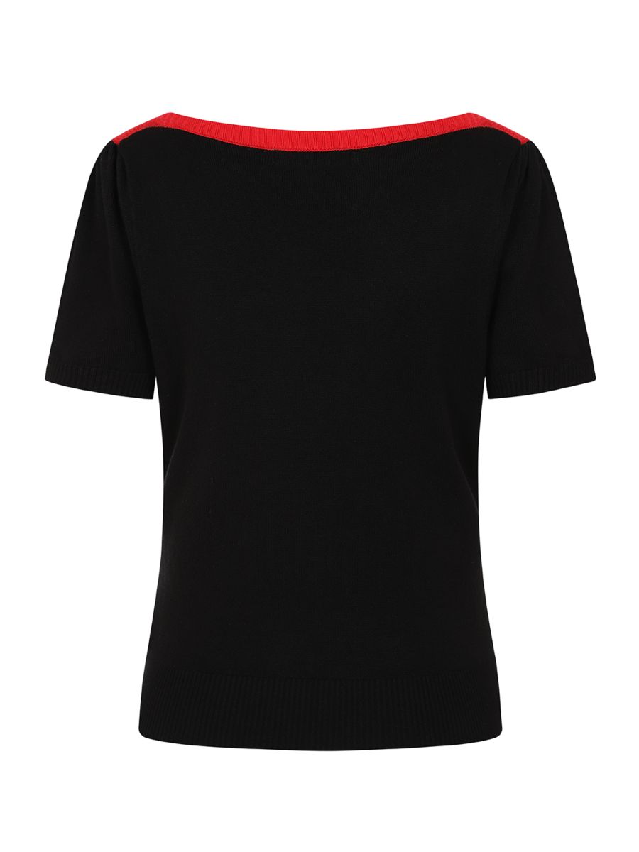 WINONA HEARTS JUMPER Black