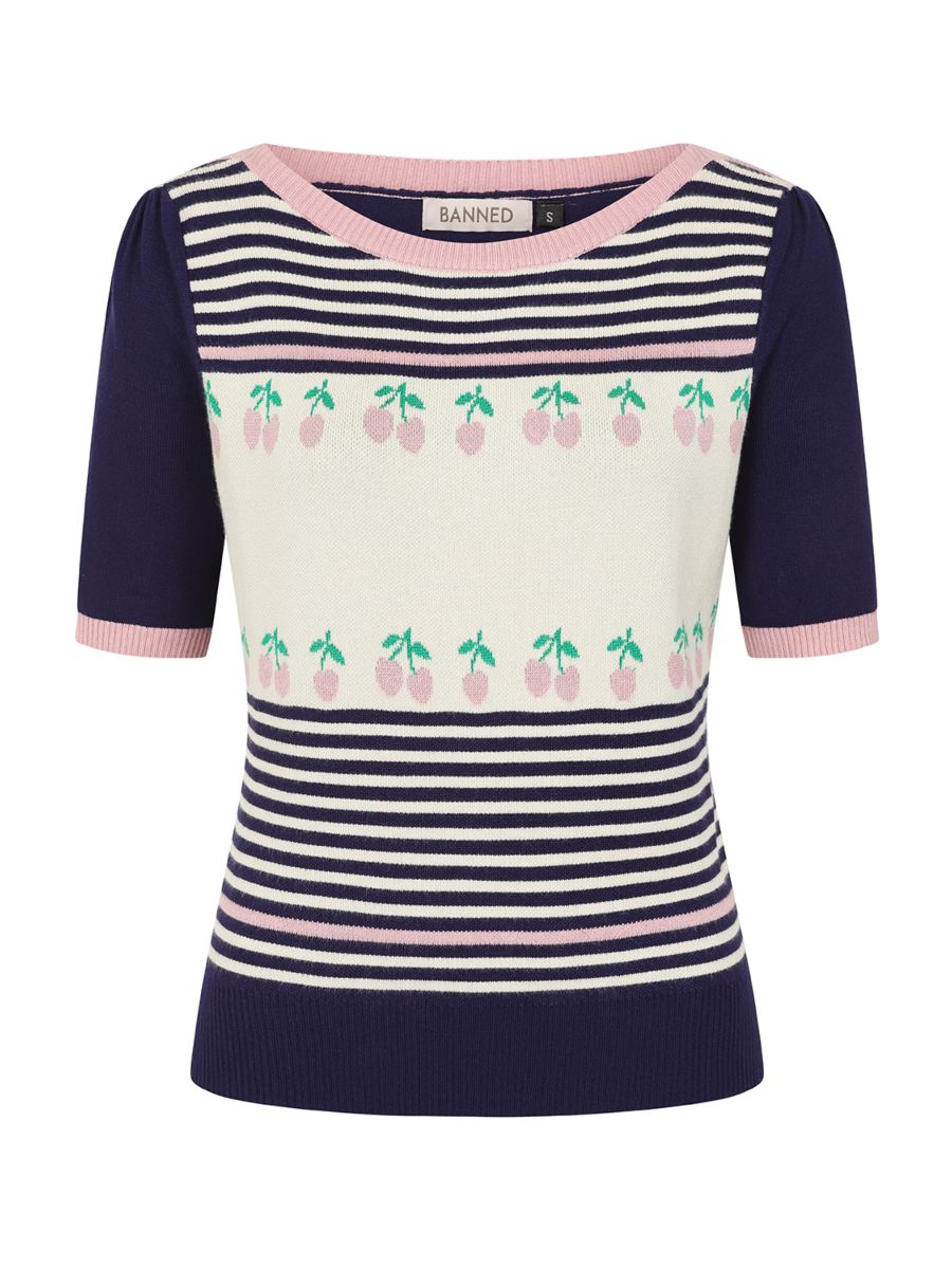 JOLENE CHERRIES JUMPER Navy