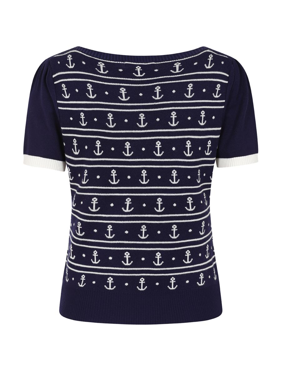 NELLIE ANCHORS JUMPER Navy