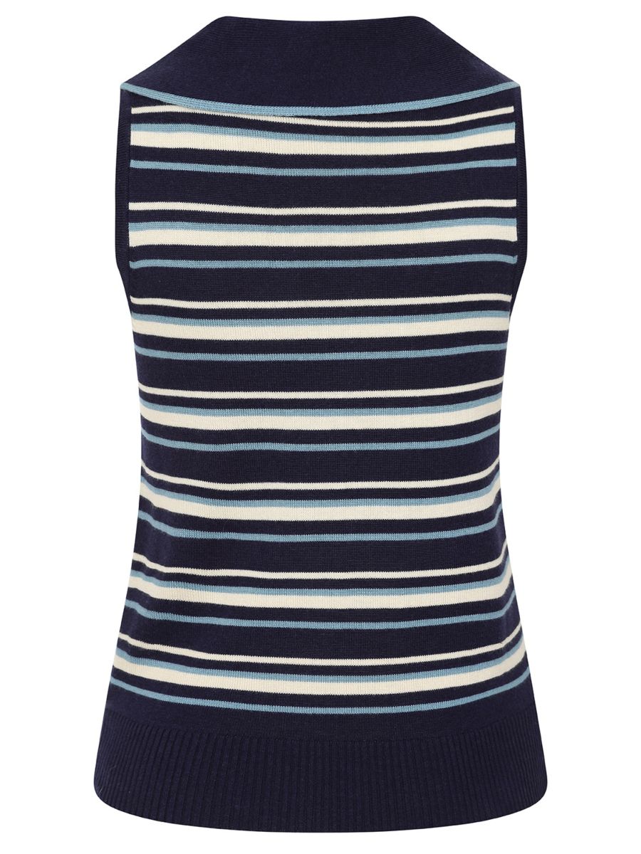 MAISIE STRIPPED JUMPER Navy