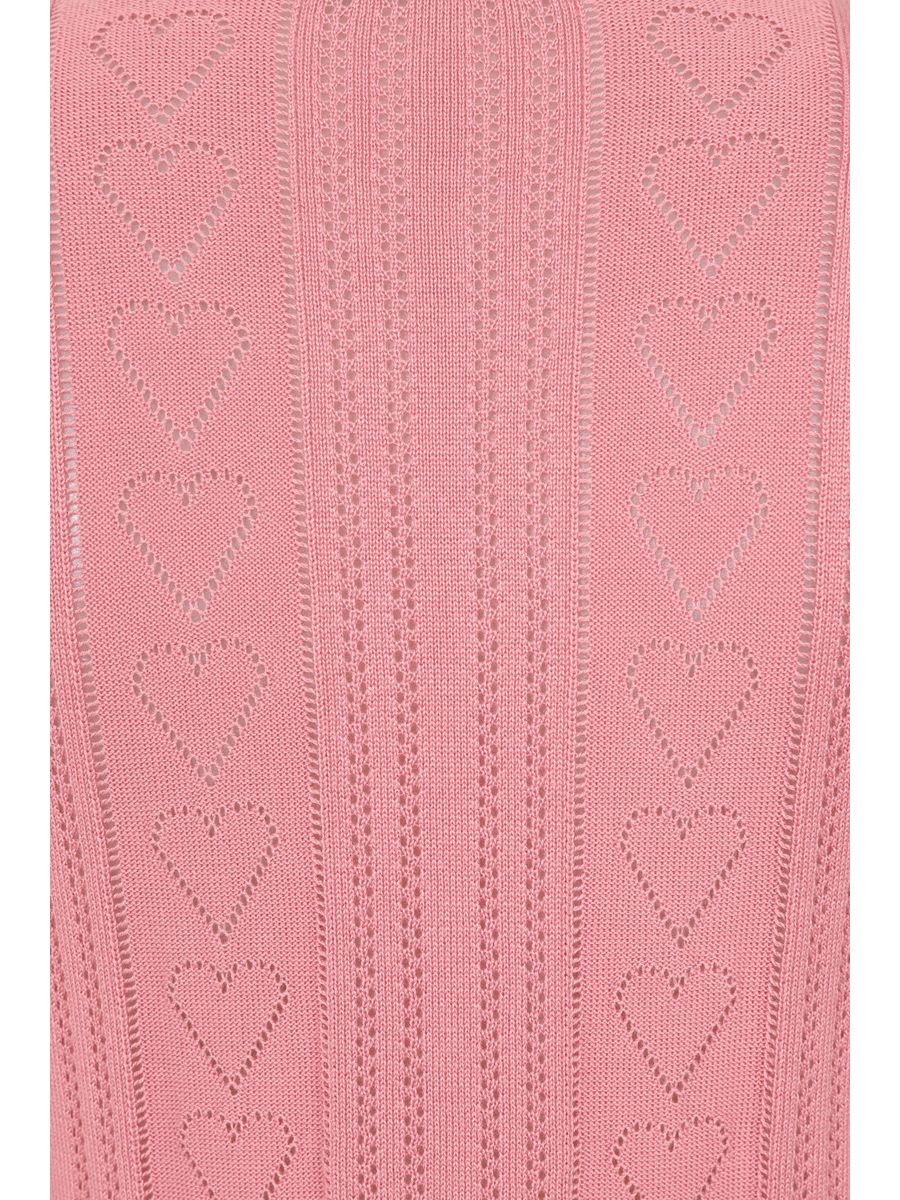 Banned Retro 50s Ruby Heart Jumper-Blush
