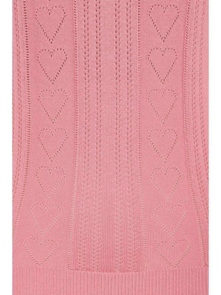 Banned Retro 50s Ruby Heart Jumper-Blush